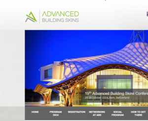 Teilnahme an der 19. Advanced Building Skins Konferenz & Expo